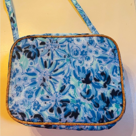 Lilly Pulitzer Iris Blue High Cross Body Lunch Box - Picture 4 of 5